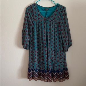 As U Wish Multicolored Mid Dress